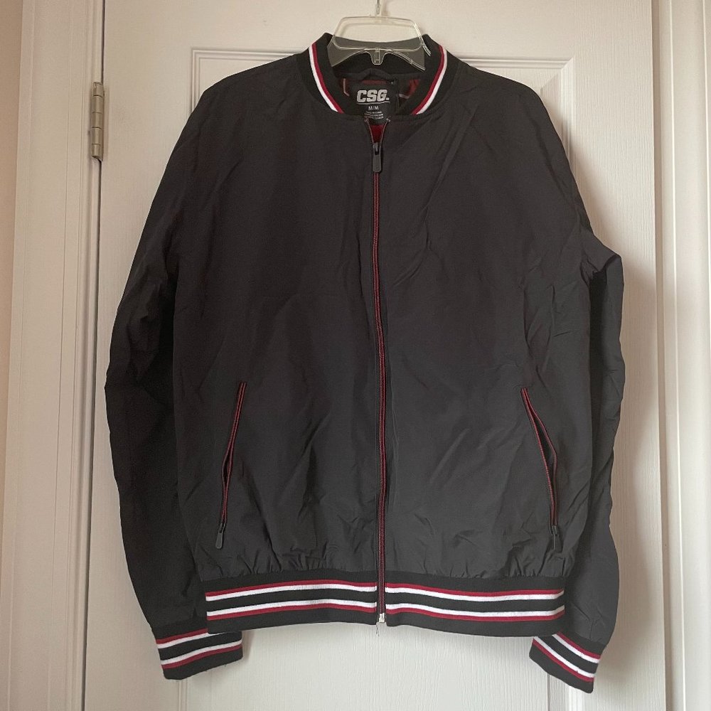 New CSG Men's Black/Red League Jacket 1809160 Size M
